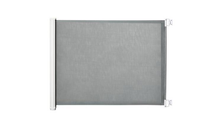 PawHut Retractable Mesh Pet Safety Gate - 115cm - Grey