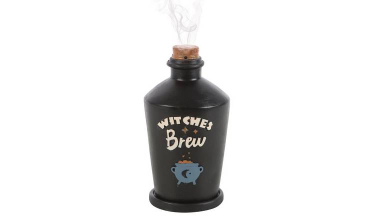 Something Different Witches Brew Potion Bottle Incense Cone Holder - Black
