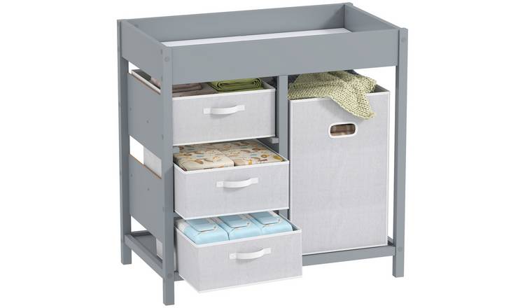 AIYAPLAY 0-12 Months Infant Care Station Baby Changing Table – Grey