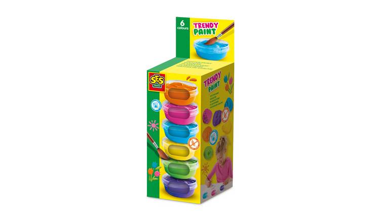 SES Creative Poster Paint Trendy 6 Piece Art Set