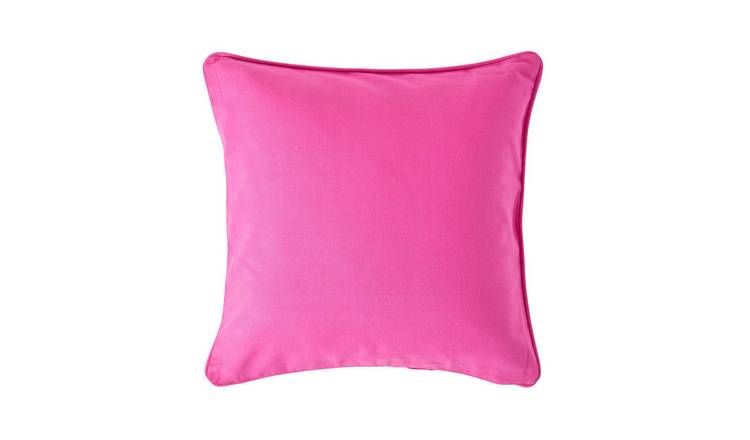 Homescapes Cerise Cotton Plain Cushion Cover - 60 x 60 cm