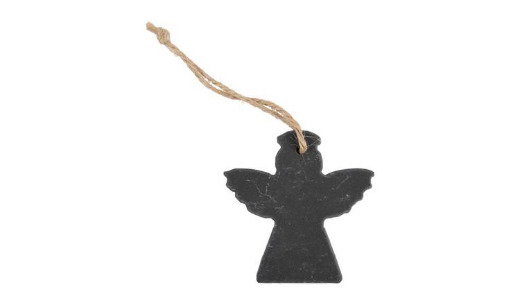 Nicola Spring Slate Christmas Tree Decoration - Angel
