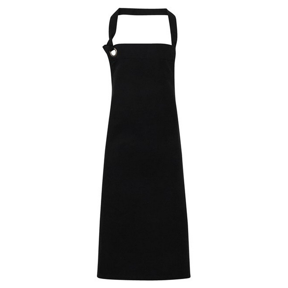 Premier Unisex Adult Calibre Bibbed Apron - Black - Image 1