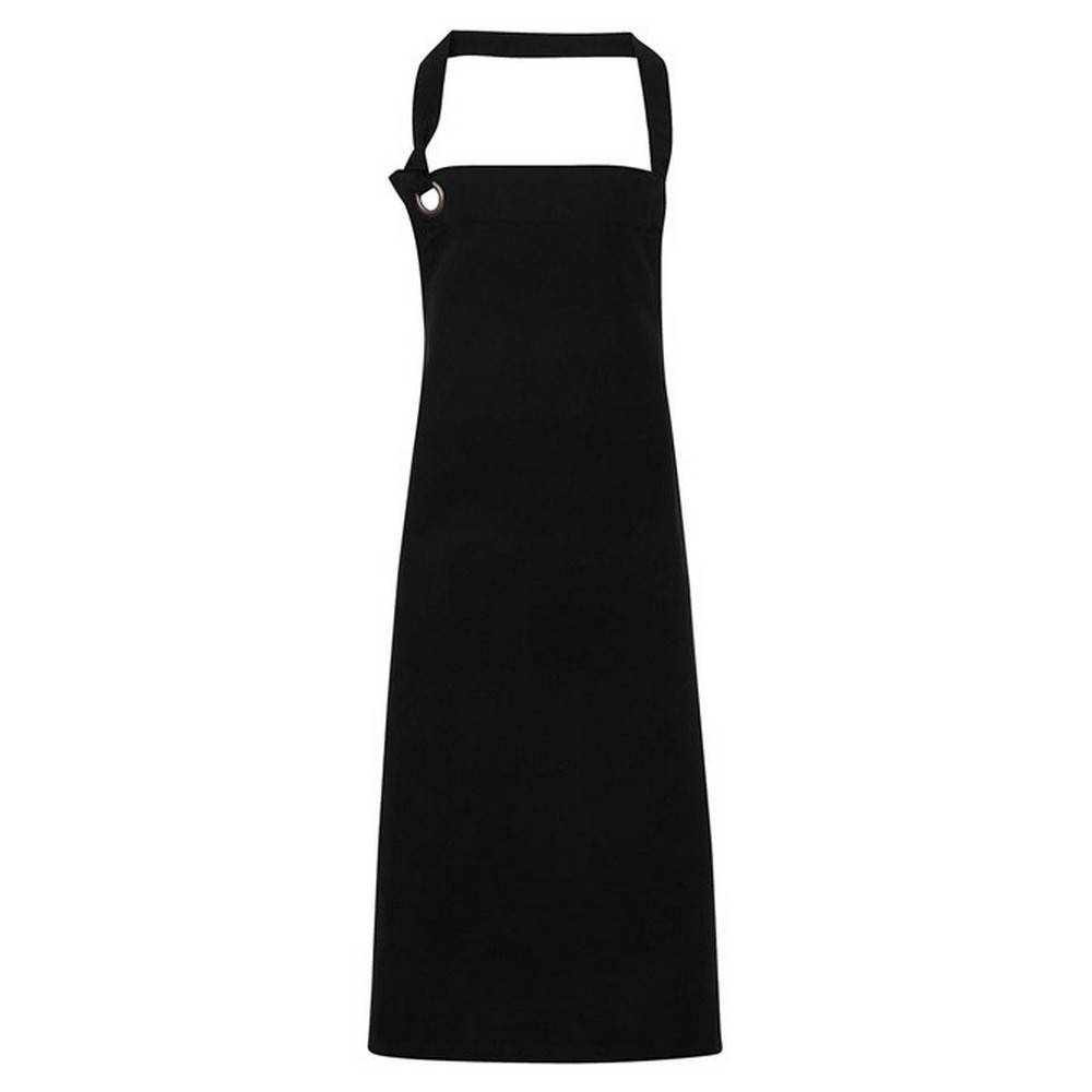 Premier Unisex Adult Calibre Bibbed Apron - Black - Image 1