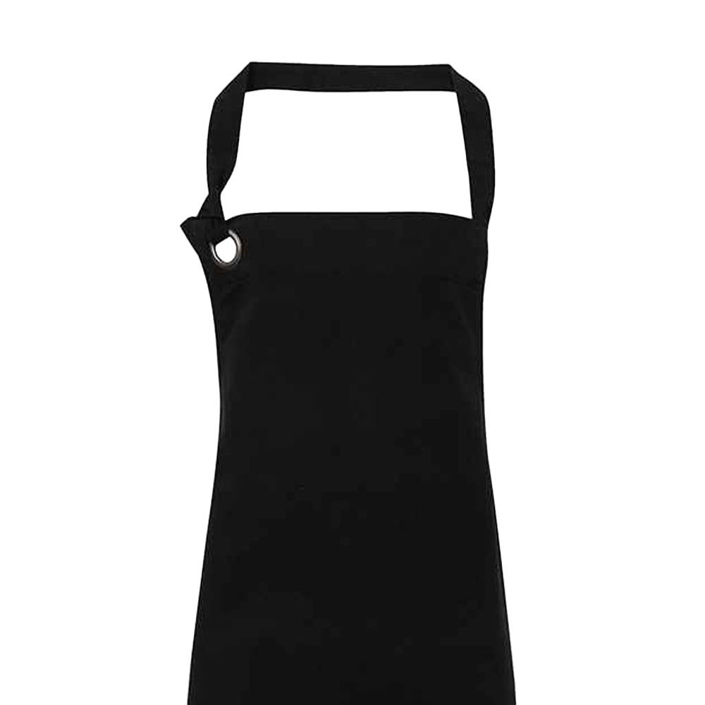 Premier Unisex Adult Calibre Bibbed Apron - Black - Image 2