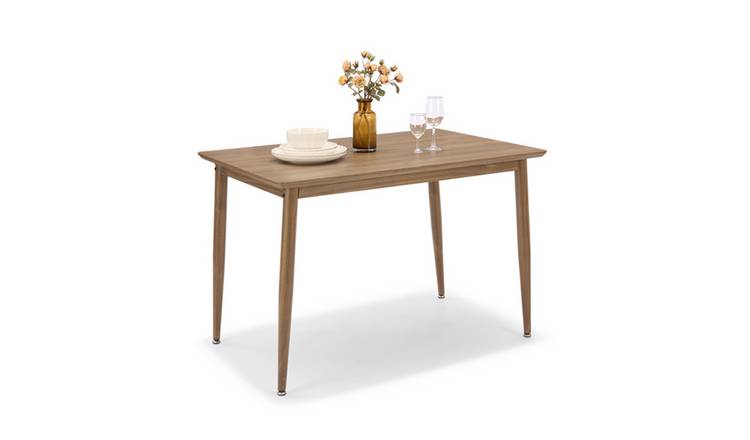Vonhaus Burton 4 Seater Dining Table - Dark Wood