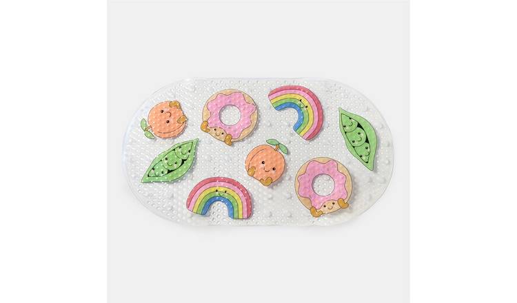 OHS Kids Sweetie Pie PVC Bath Mat - 39 x 69cm - Clear