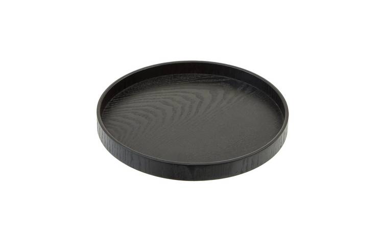 Orsina Bessan Small Fir Wood Tray – Black
