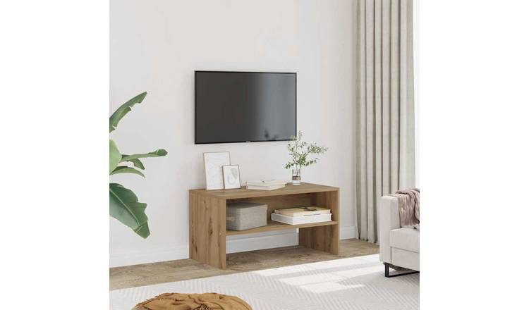 Walplus Engineered Wood TV Cabinet - Oak - 80 x 40 x 40 cm