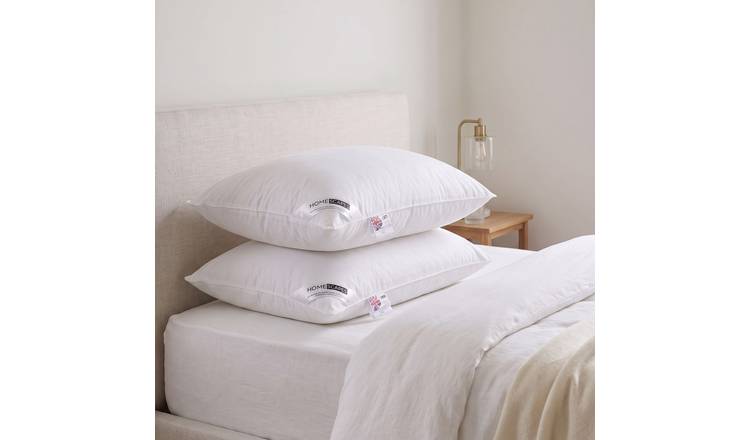 Homescapes Super Microfibre Pillow Pair With Extra Filling