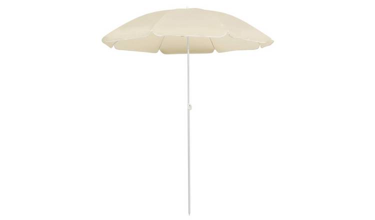Walplus Polyester Garden Parasol - Sand - 160 x 160 cm