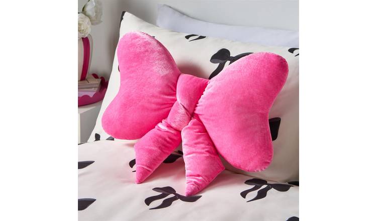 OHS Bow Shaped Scatter Cushion  - Pink - 45 x 33cm