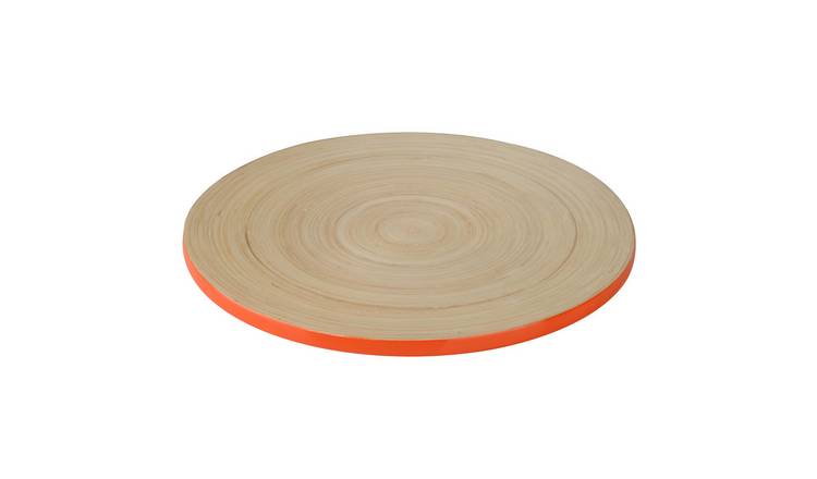 Orsina Kyoto Spun Design Bamboo Placemat - Orange