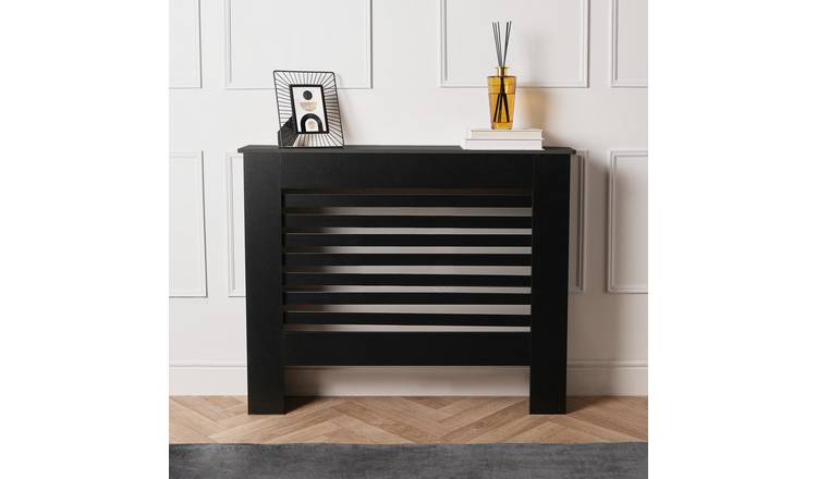 OHS Engineered Wood Radiator Cover - Black - Medium