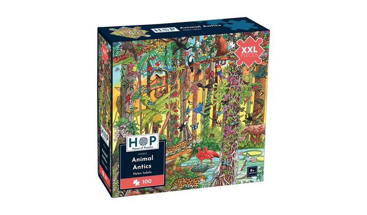 The House of Puzzles Animal Antics 100 Piece Jigsaw Puzzle