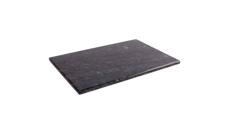 Argon Tableware Marble Rectangle Chopping Board - 30cm x 20cm - Black