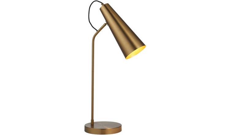 Loops Direct Steel Task Lamp - Warm Antique Brass