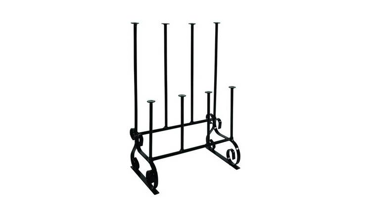 Garden Pride 4 Pair Wellington and Walking Boot Stand - Black