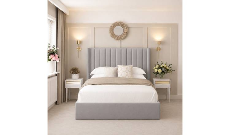 Bed Choices Madison Kingsize Ottoman Bed Frame 54" Headboard - Grey