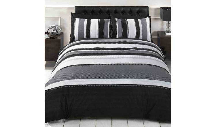 Rapport Detroit Grey Duvet Cover Set - Double