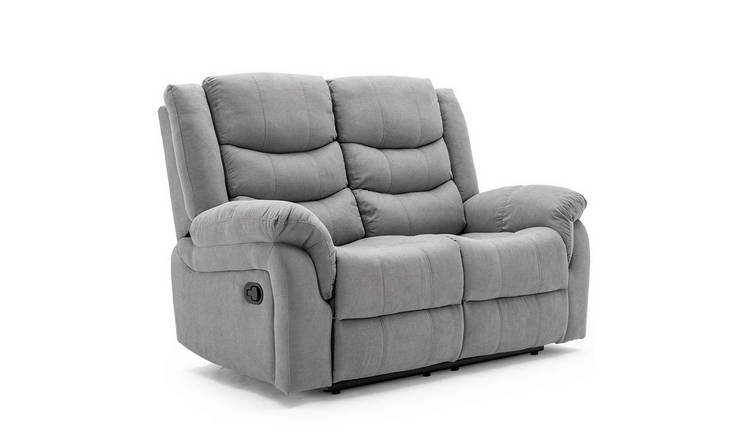 Furniture Online Seattle Manual Recliner 2 Seater Linen Sofa – Grey