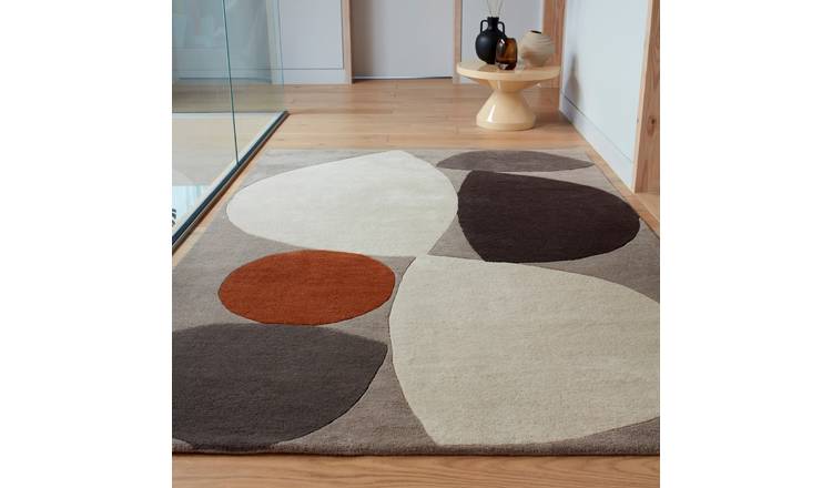 Mega Flooring Grey Handmade Geometric Rug - 120 x 170cm