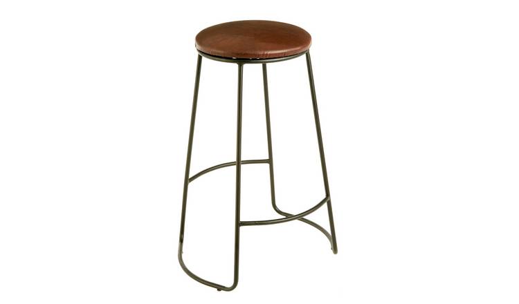 Orsina Brixton Faux Leather Bar Stool – Brown and Black