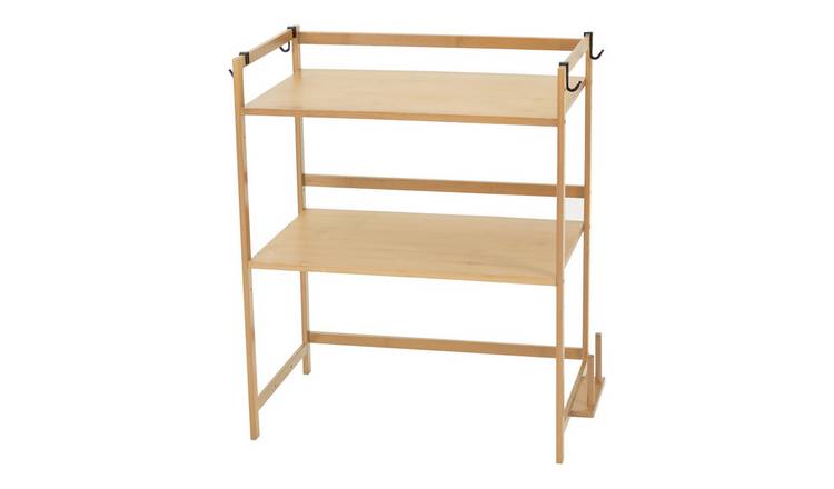 Living and Home Wooden Spice Rack - Natural