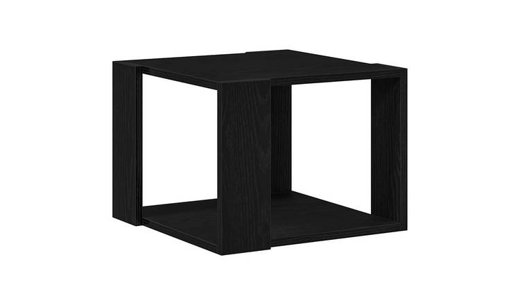 Walplus Storage Coffee Table - Dark Oak - 40 x 40 x 30 cm
