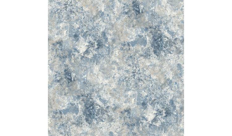 Muriva Perico Stone Textured Wallpaper - Blue