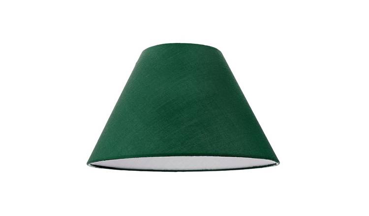 Happy Homewares Forest Green Cotton Coolie Lampshade - 30cm