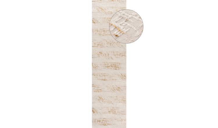 The Rugs Gold Carmel Abstract Runner Rug - 80 x 300cm