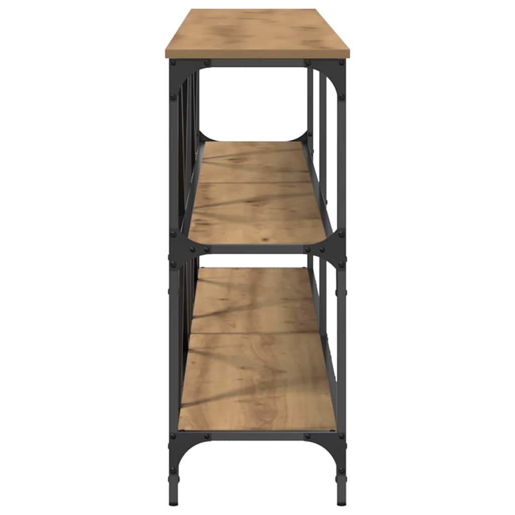 Walplus Engineered Wood Console Table - Artisian Oak - 200 x 30 x 75 cm - Image 6