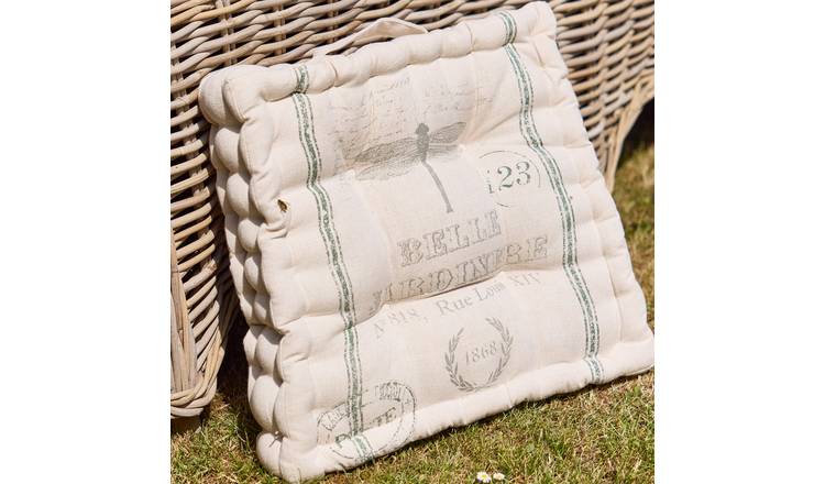 Dibor Belle Jardinere Outdoor Garden Chair Cushion Seat Pad - Green