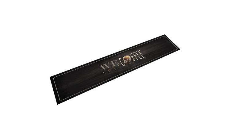 Walplus Coffee Text Kitchen Rug - 300 x 60 cm