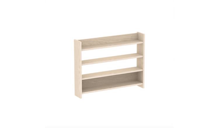 Decortie Lane 4 Tier Floating Wall Shelf Unit - Light Oak