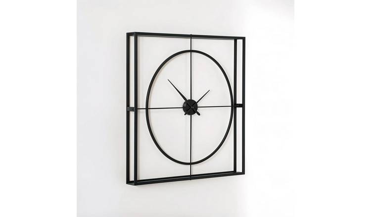 Orsina Trinity 105cm Dia Wall Clock - Black