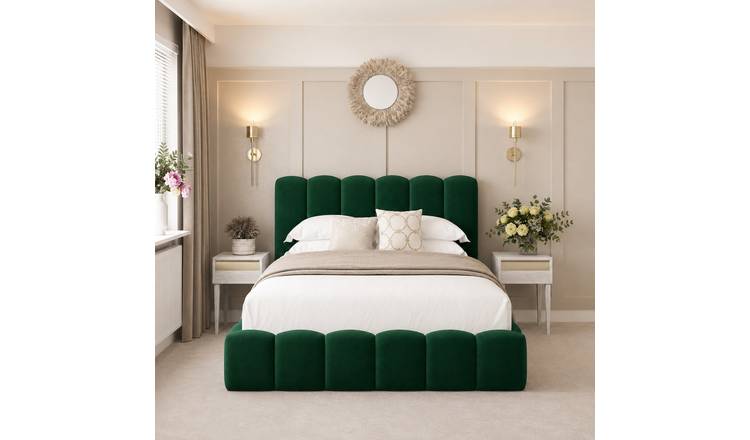 Bed Choices Mayfair Double Ottoman Bed Frame With 54" Headboard - Green