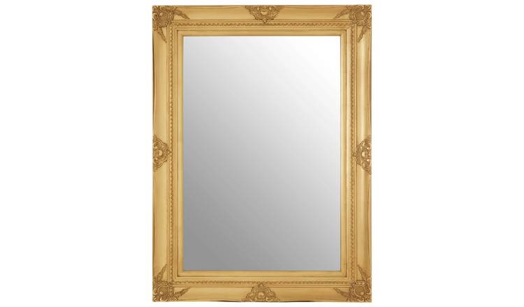 Orsina Brussels Baroque Rectangular Finish Wall Mirror – Gold