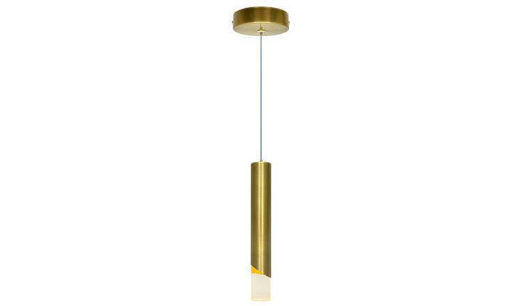 Energy Light Bulbs 3W LED Tube Ceiling Pendant Light - Brass