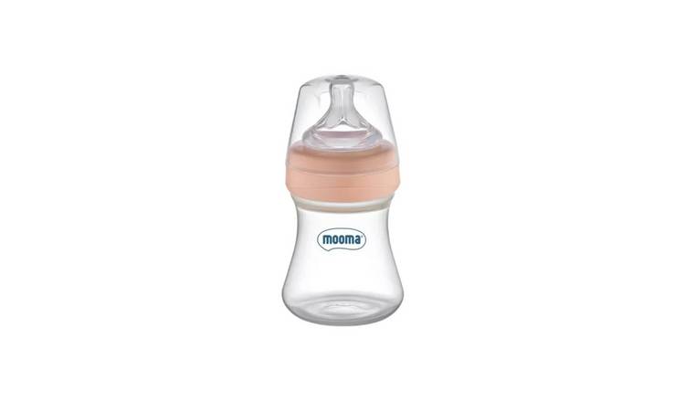 Mooma Kindy Slow Flow Feeding Bottle 150 ml - Old Rose