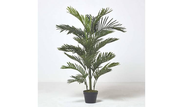 Homescapes Real-Touch Polyfibre Multi-Stem Palm Tree in Pot - Green