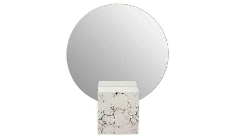 Orsina Mimo Round Mirror – White