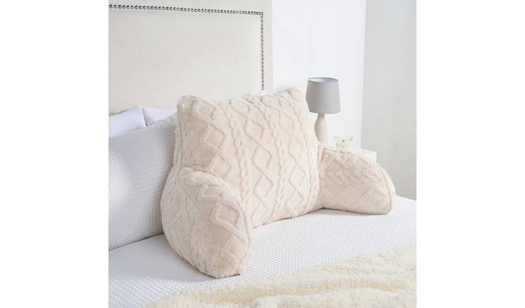 OHS Cable Knit Cuddle Cushion - Cream