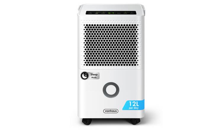 VonHaus 12L/Day 1.5L Tank Dehumidifier - Laundry & Mould Prevention