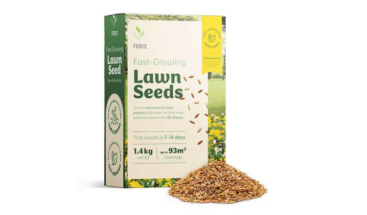 Foris Fast Growing Hard Wearing Lawn Seed - 1.4kg