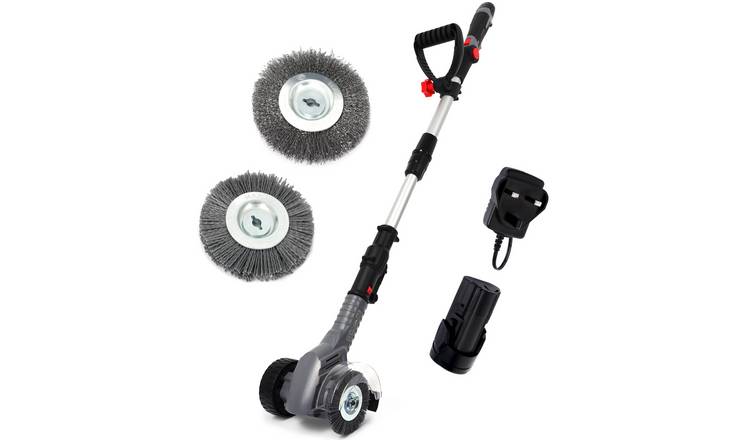NETTA 12V Cordless Pavement Brush Cleaner - 2 Brushes