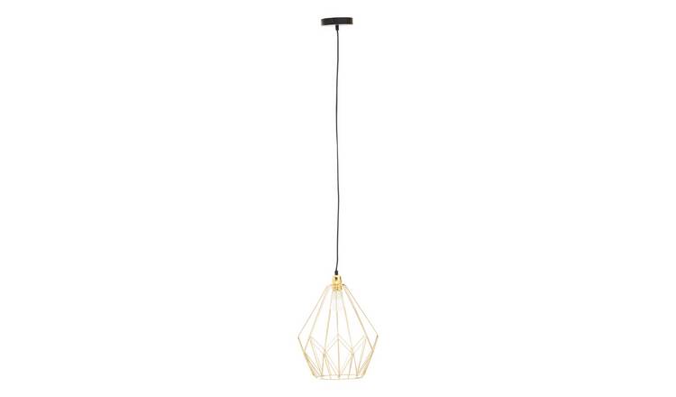 Orsina Wyra Frame Pendant light - Champagne Gold