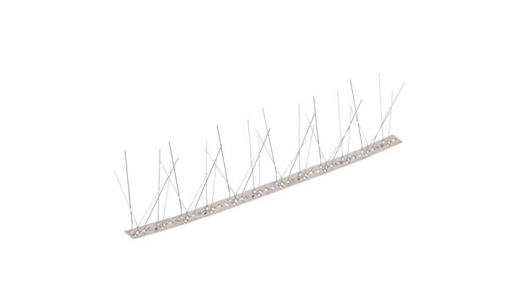 Walplus Set of 6 Stainless Steel 5 Rows Bird and Pigeon Spikes - 300 cm
