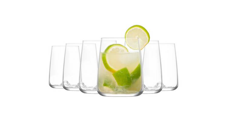 LAV Terra Highball Glasses - 590ml - Clear - Pack of 6
